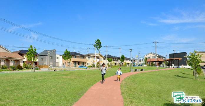 つくばみらい市みらい平エリアの公園