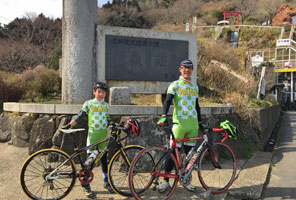 週末、筑波山には多くのサイクリストが練習に来ています